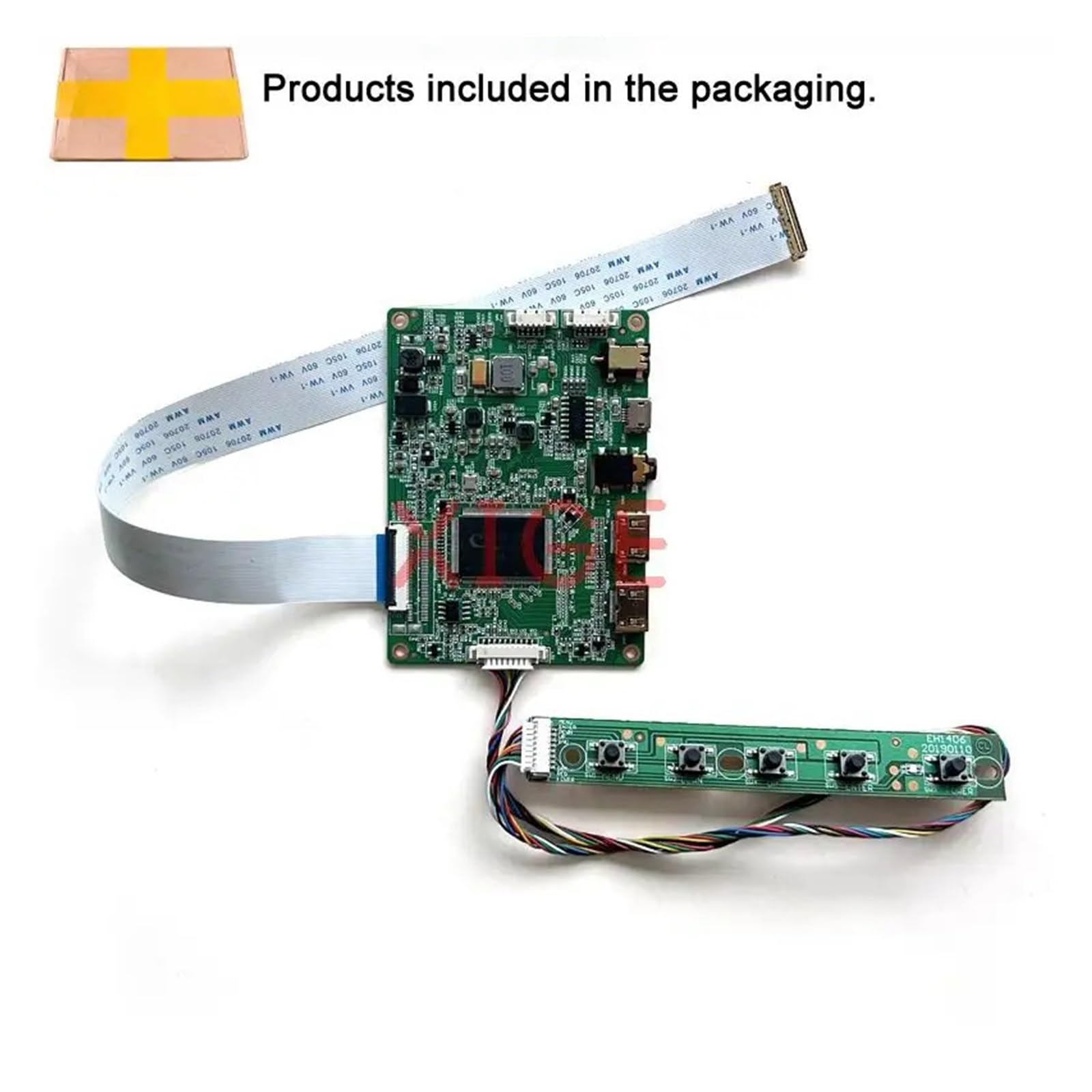 Placa Controladora Compatible con HB140FH1 NT140FHM NV140FHM Kit Pantalla De Ordenador Portátil 14 "30 Pines EDP 1920 * 1080 Compatible con HDMI Mini USB Micro Accesorios(For HB140FH1-401)