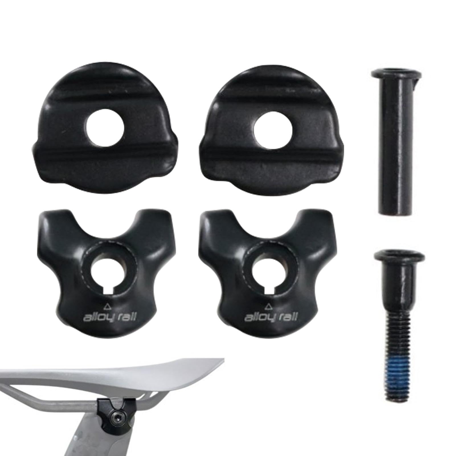 Morsetto per tubo sedile, Morsetto per reggisella | Clip per tubo reggisella con clip ovale/rotonda - Clip ovale/rotonda 7×9 mm/7×7 mm, per ciclismo con clip a morsetto tondo ovale per tubo