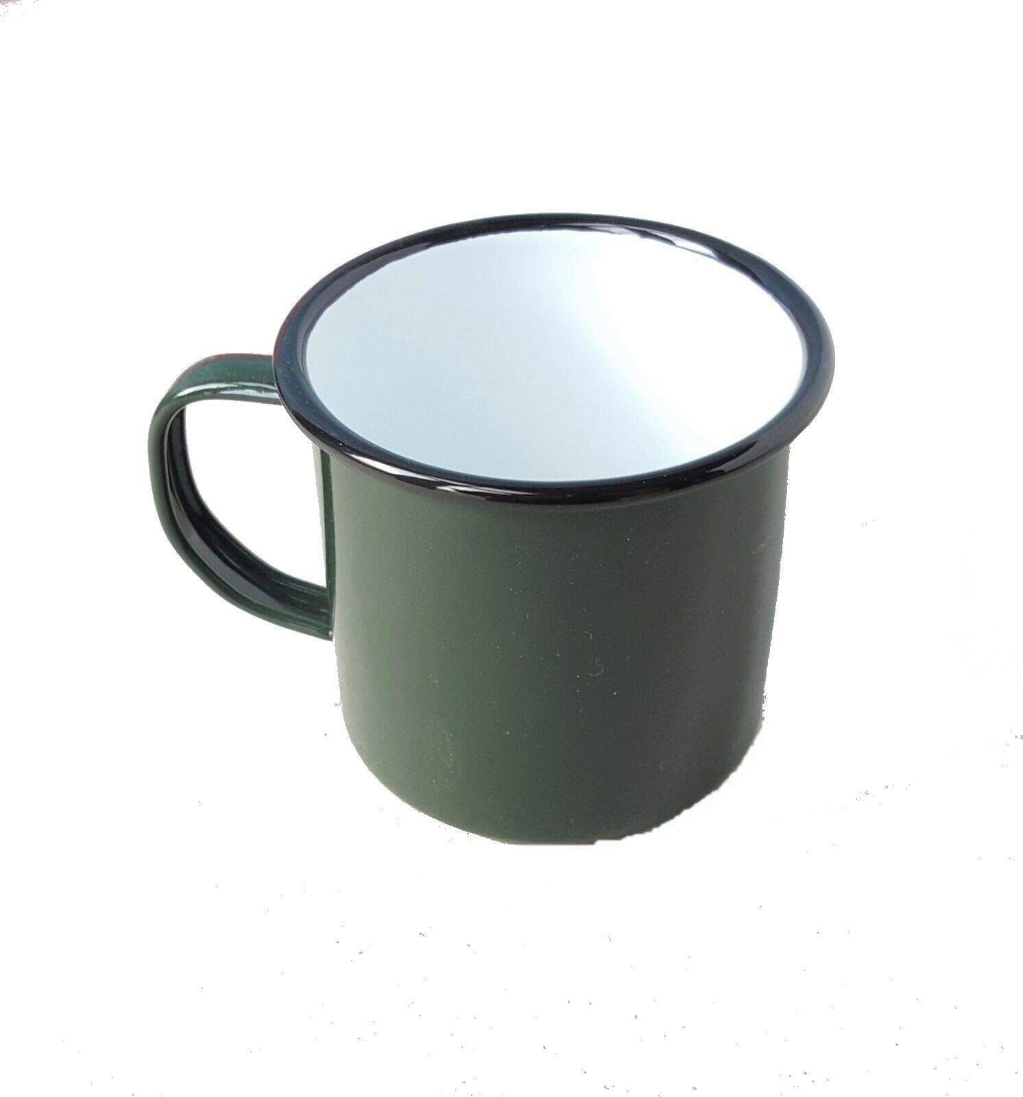 Falcon Green 2 Enamel 8Cm Mug