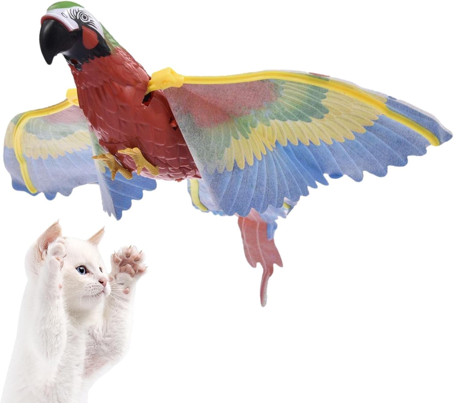 Flying Bird Cat Toy Flying Bird Interactive Cat Amusing Toys,Battery