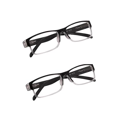 Reading Glasses Combo (Pack of 2) for Men & Women | Full-Rim Spring Temple Glasses for All Face Shapes | Comfortable & N
