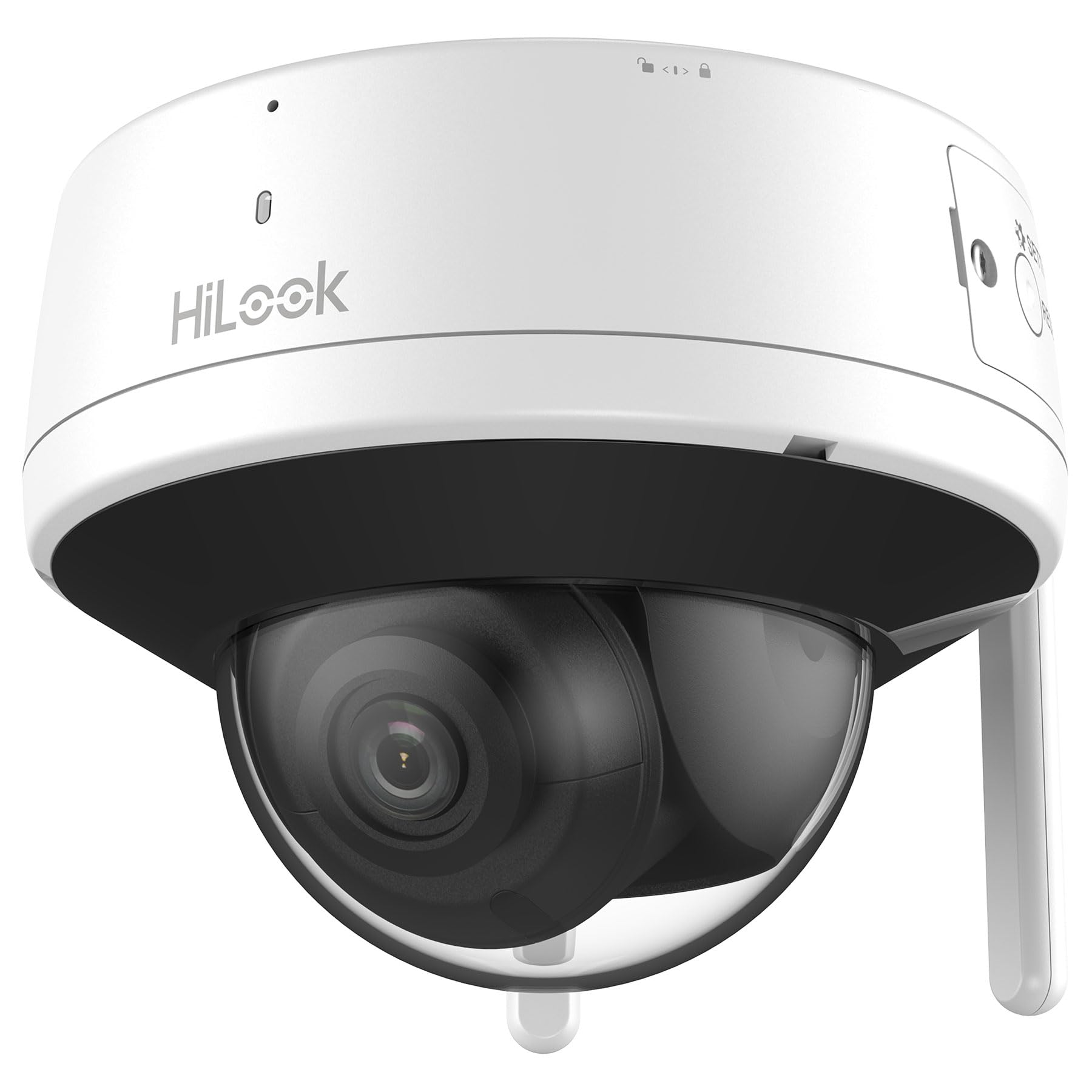 Hilook By Hikvision Wifi Dome Camera 4Mp, Outdoor Surveillance Camera, Night Vision, 2-Way Communication, Motion Detection, Sd Card Slot, Ip66 Weatherproof, Wlan Camera For Ceiling Mounting