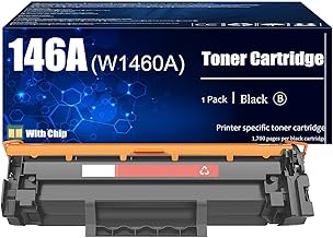 SPS 146A Toner Cartridge with CHIP Compatible for HP 146A W1460A 146X W1460X Toner Cartridges Work for HP Laserjet Pro MFP 3104fdw 3104fdn 3004dw 3003dn Printers