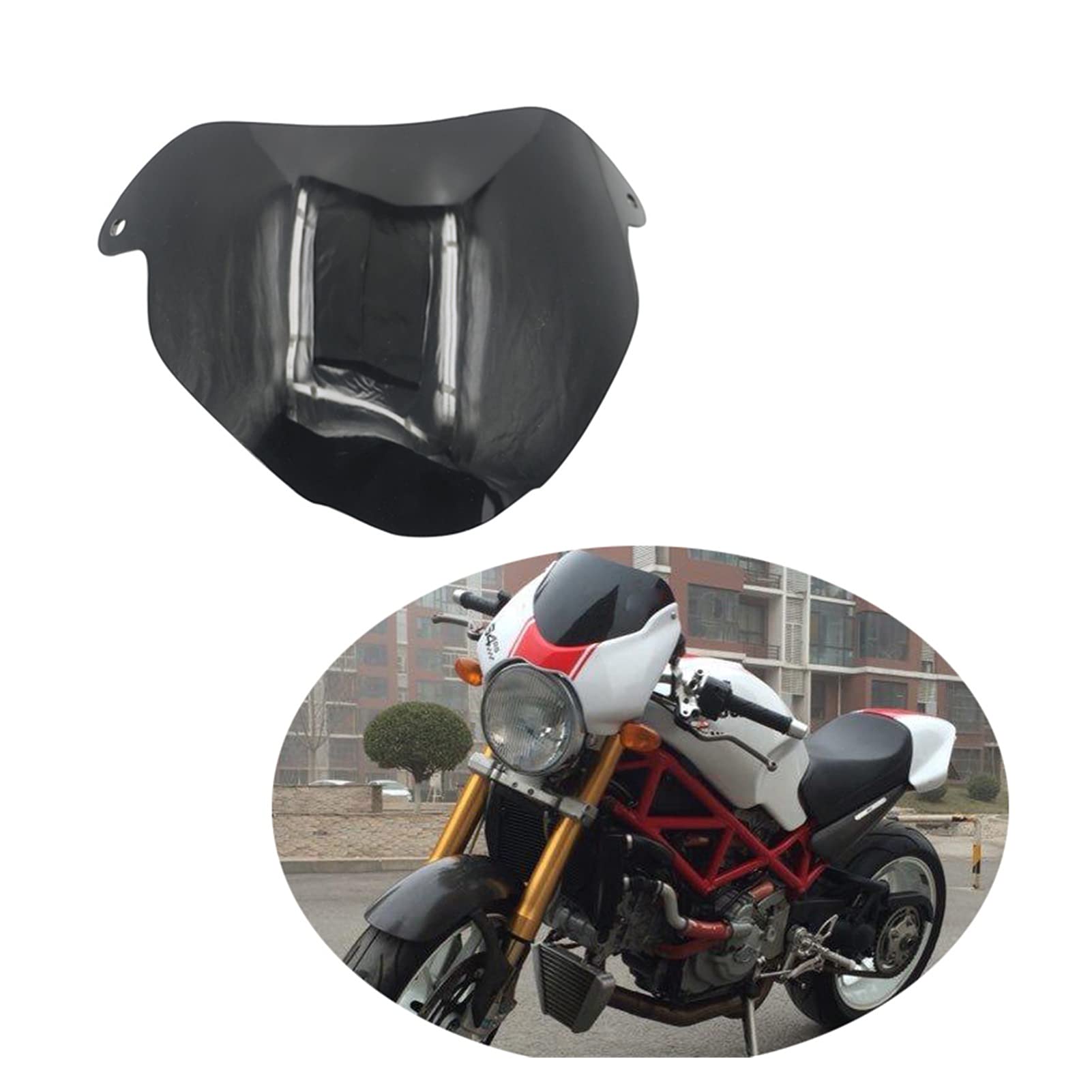Amazon.co.jp: フロントガラスのフロントスクリーンフィット DUCATI