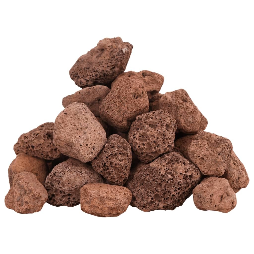 Rocce Vulcaniche Rosse 25 Kg - Pietra Lava Decorativa Per Acquari E Giardino, 10-30 Cm - Foto 4