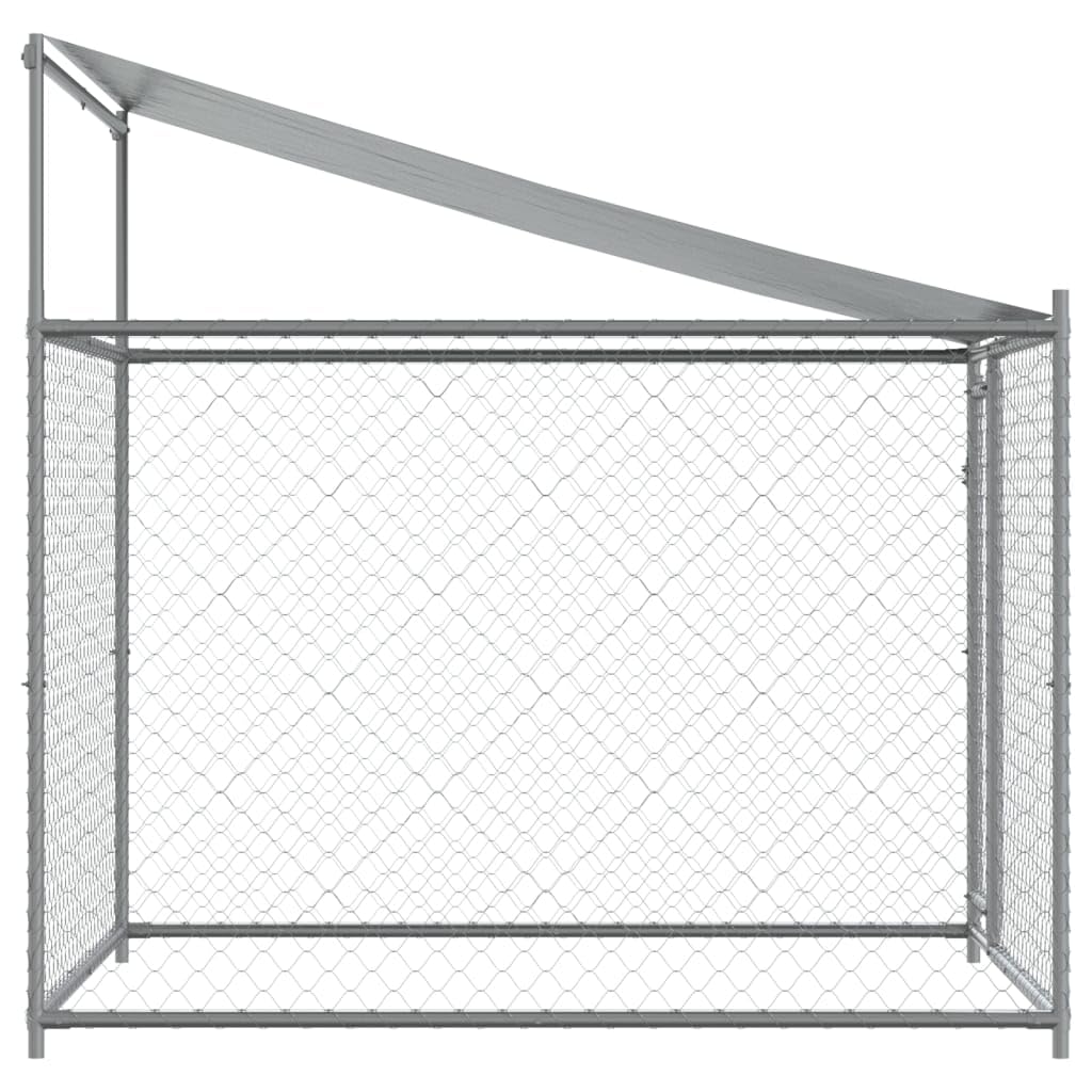 Festnight Perrera de Exterior con Toldo Gallinero de Exterior Grande Jaula para Perros con Cerradura Caseta para Perros Mascotas Animales Perro Grande Exterior 2 x 2 x 2 m