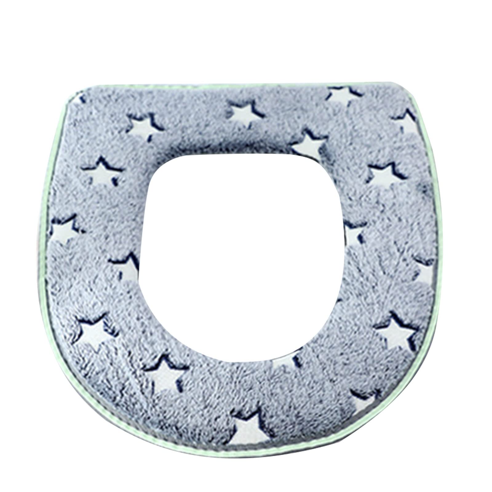 Hsioluted Toilet Seat Pad Mat Glow in Dark Toilet Seat Covers Cover Comfortable Washable Cover Cushion Covers Soft Comfortable Pad Mat Fits Most Size Washable Cushion