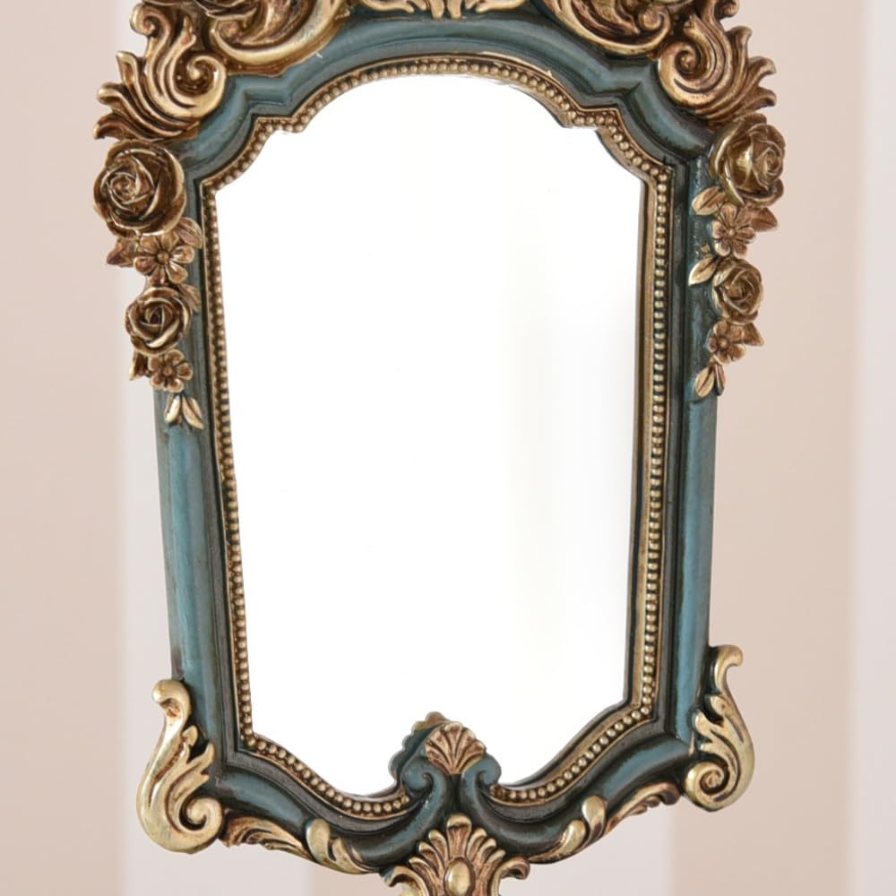 Amazon.co.jp: アールヌーヴォー スタンドミラー アンティークブルー