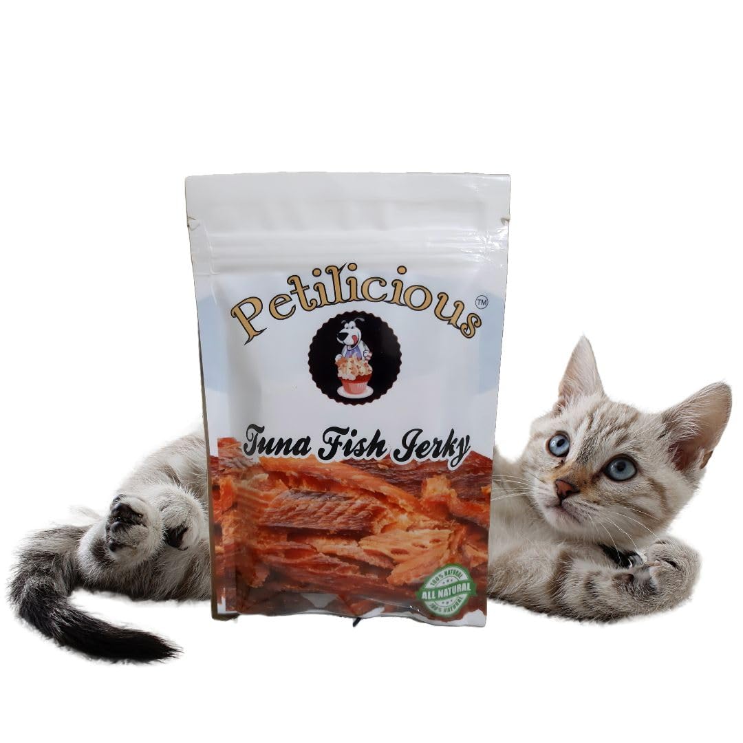 Petilicious Dry Tuna Fish Jerky Cat | Dog Food Healthy & Tasty Pet Treats 100 Gm (B0BY85M35Y) Amazon Price History, Amazon Price Tracker