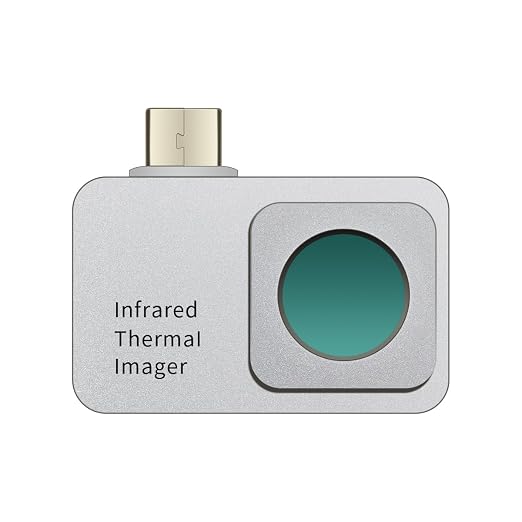 Mini Cámara Termográfica para Android - Cámara Infrarroja con Resolución 256 × 192, Tasa de Frames 25Hz, Rango de Temperatura 5°F~1112°F, Precisión ±2%, Campo de Visión 56° miniatura 9