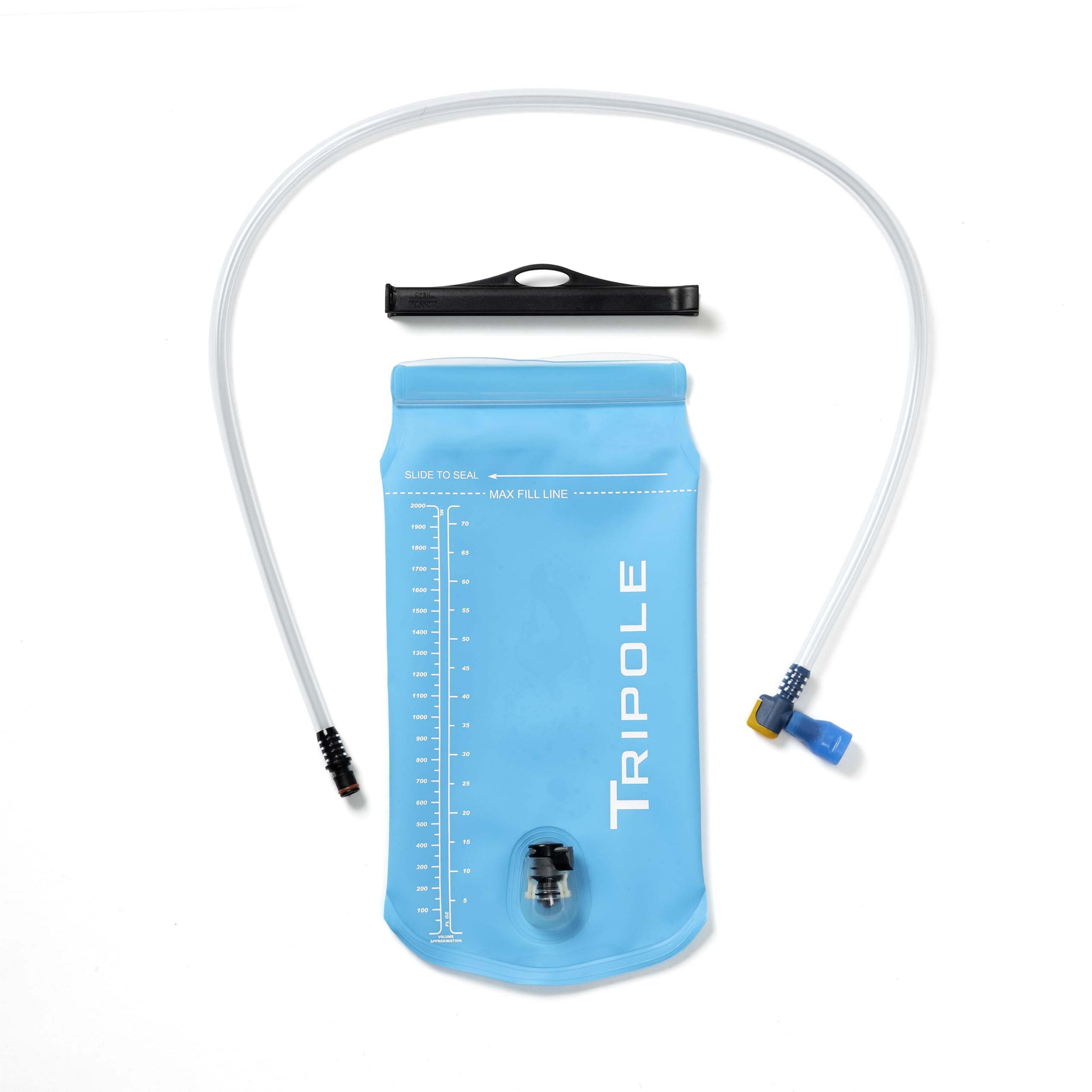 Tripole Hydration Bladder for Running, Cycling and Motor Biking | BPA Free | 2 litres