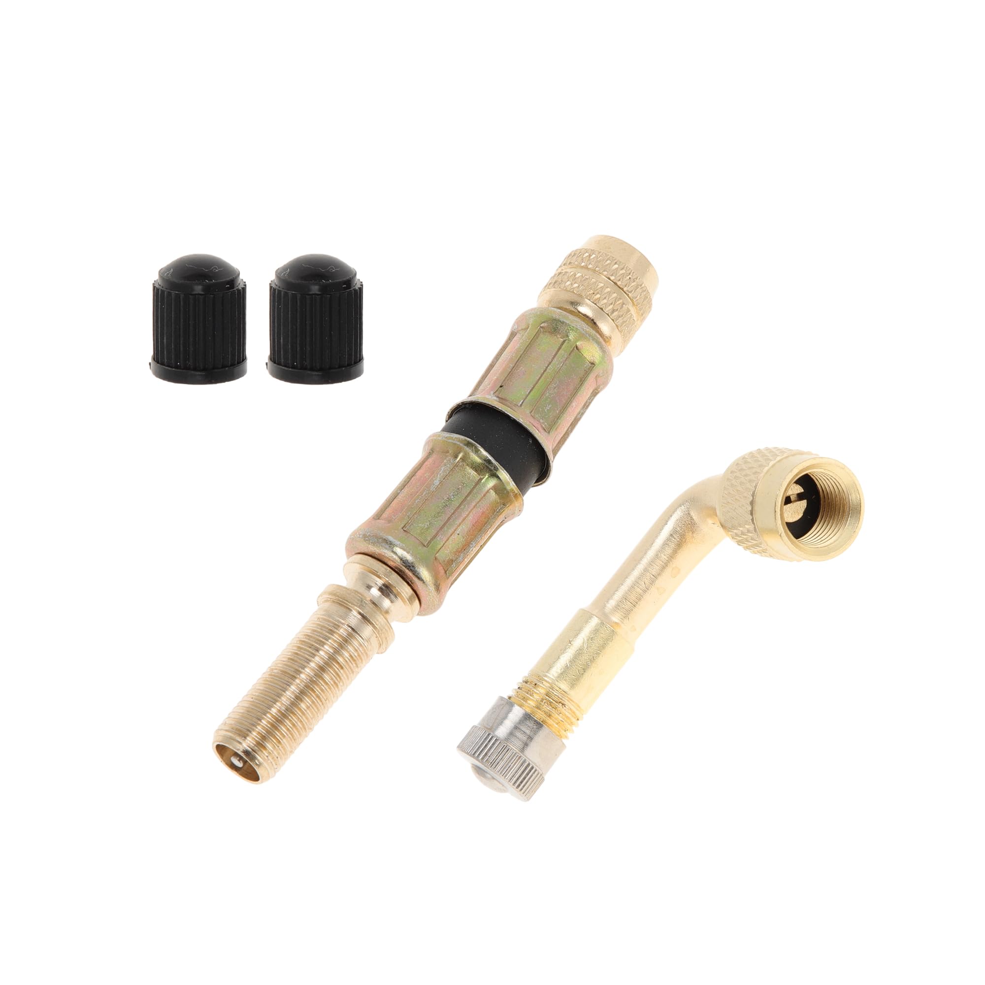 Motoforti 90 Degree Copper Tire Valve Extension 75mm for Car 1set