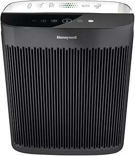 Honeywell Insight™ HPA5250BC True HEPA Air Purifier Large-Extra Large(361 Sq Ft),Allergen Remover,Capture 99.97% of Wildfire/Smoke,Dust,Pollen,Pet Dander,Reduce 99.9% Virus,Bacteria,Black