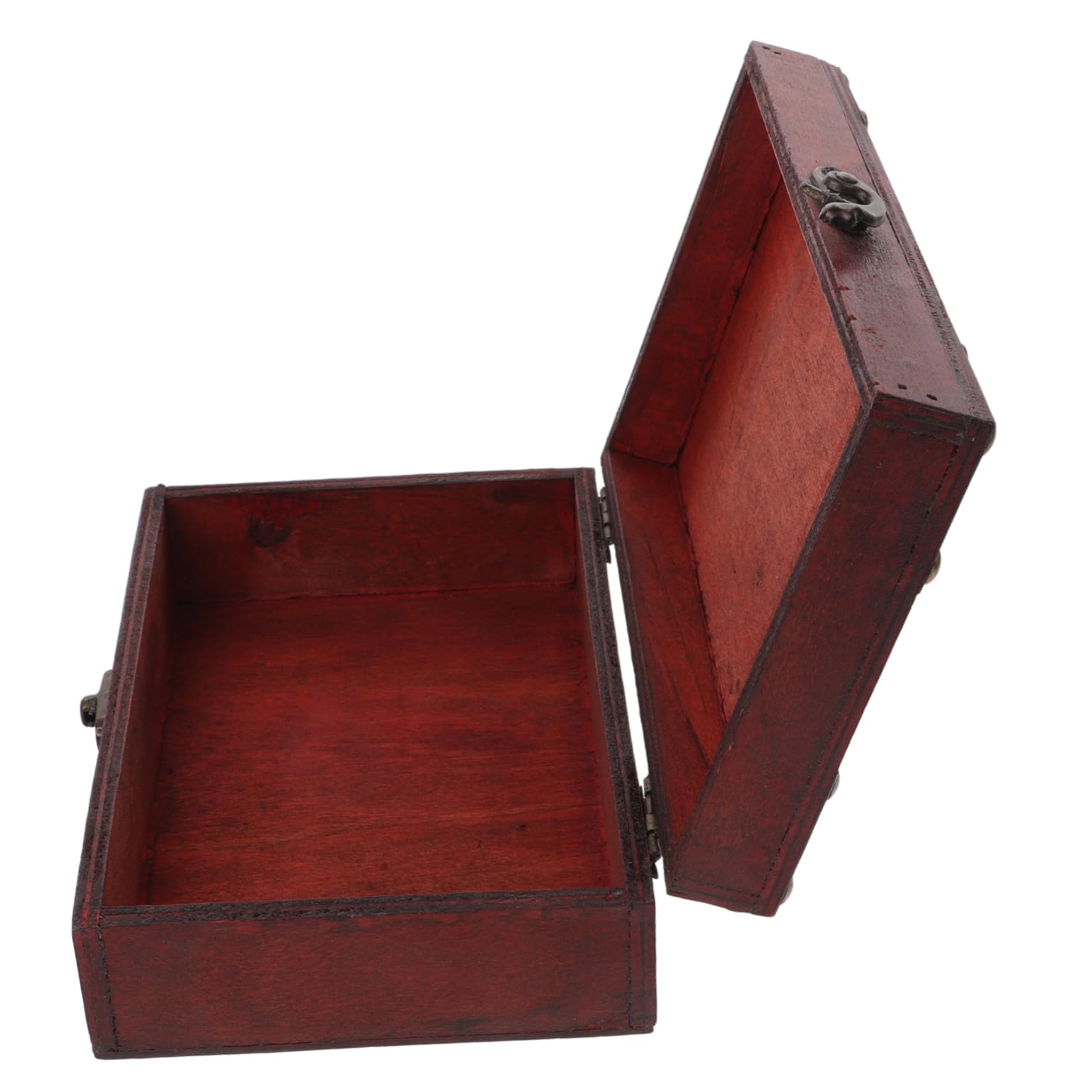 VALICLUD Vintage Keepsake Box with Lock Elegant Jewelry Storage Chest for Personal Treasures Decorative Organizer for Nightstands and Dressers and Timeless Design