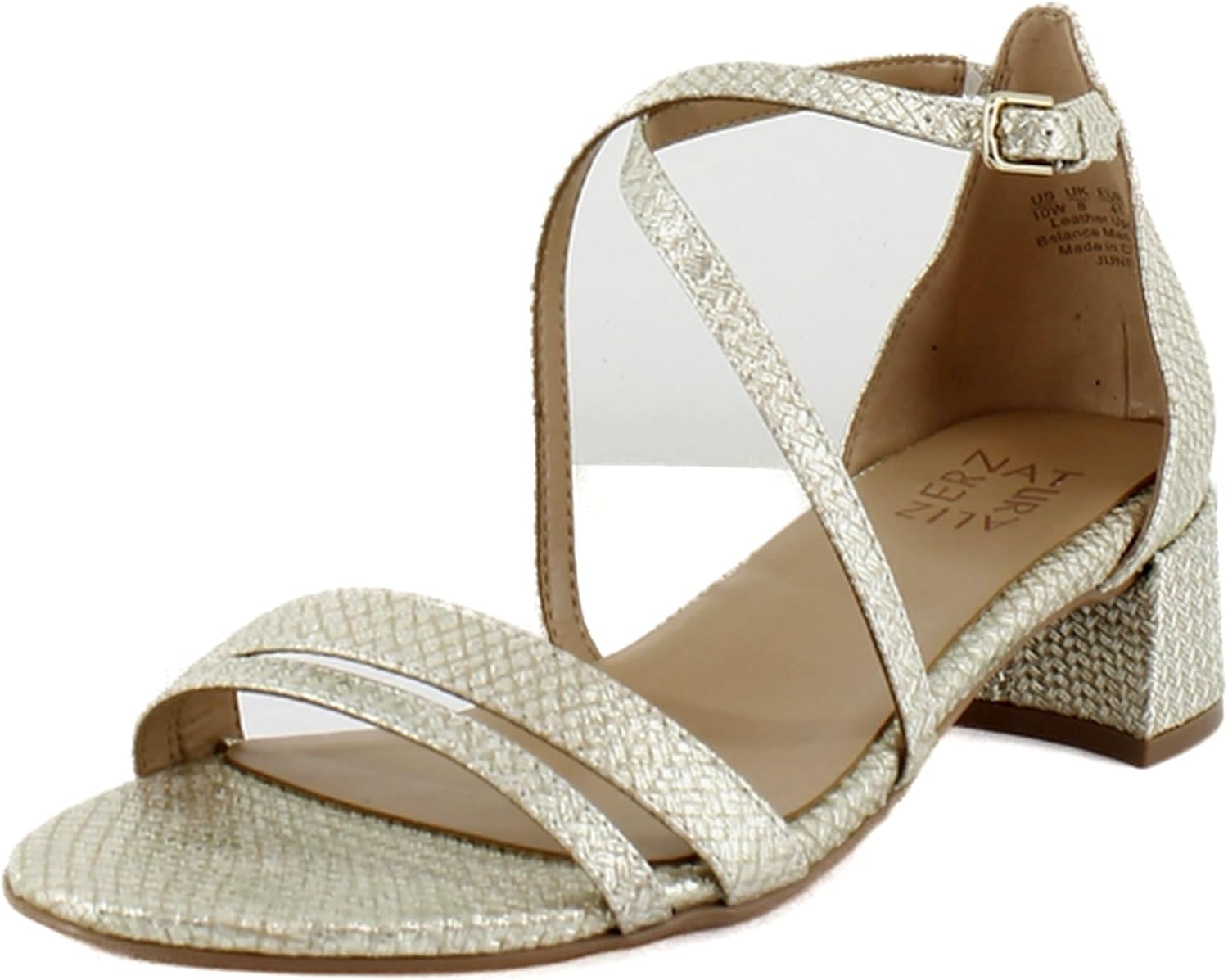Naturalizer Women’s June Strappy Low Block Heel Dress Sandal