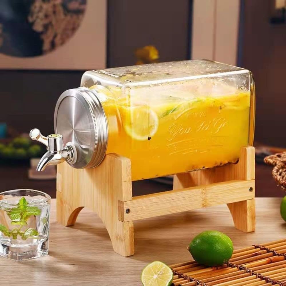 ドリンクサーバー大容量3L飲料ボトル貯蔵タンク蛇口付きスタンド付き