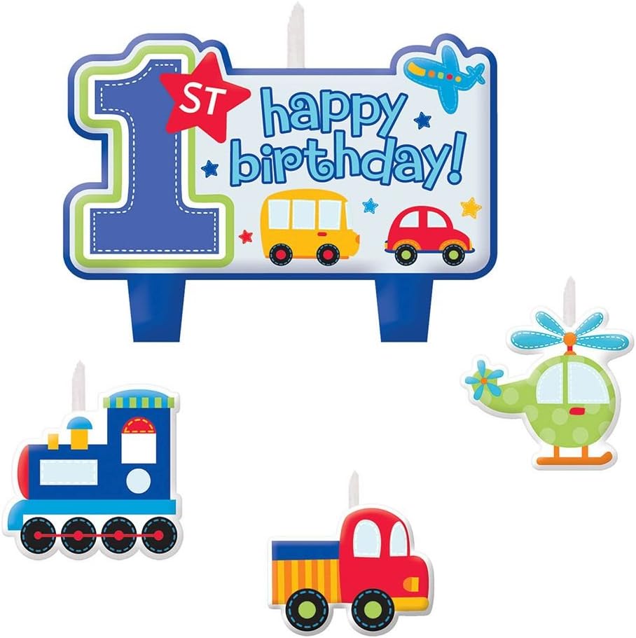 "All Aboard Boy" Candle Set, Birthday