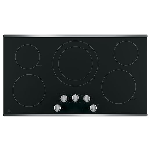 36" Electric Cooktop with 5 Elements, Smoothtop Style, Keep Warm Zone, Hot Surface Indicator, ADA Compliant, UL Safety Listed, Glass Ceramic Surface