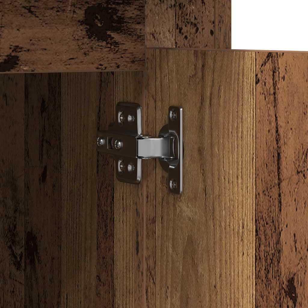 Scrivania legno vecchio in legno ingegnerizzato 50 x 115 x 75 cm con cassetto, mobile lavoro per studio ufficio casa smartworking, tavolo scrittoio pc gaming salvaspazio