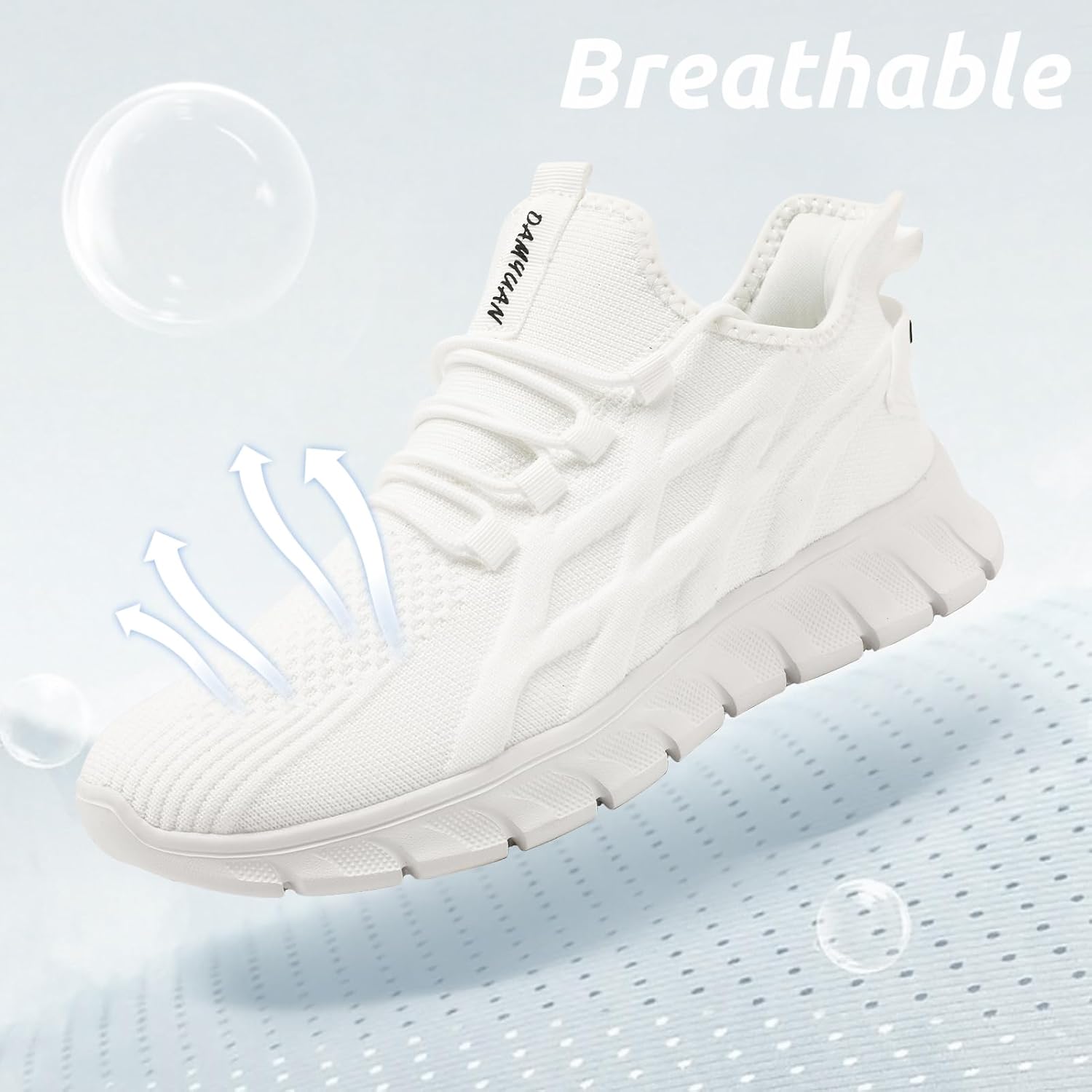 Men Running Shoes Tennis Walking Gym Slip On Workout Athletic Fashion Sneakers Lightweight Breathable Sport Jogging Casual Shoe - Image 3