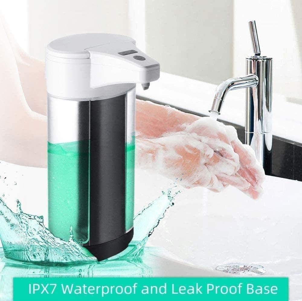 Dispenser del sensore di movimento del sapone del sapone del gel senza tantum nero, distributore di gel elettrico della batteria azionato a mano, distributore di sapone automatico del touch imper
