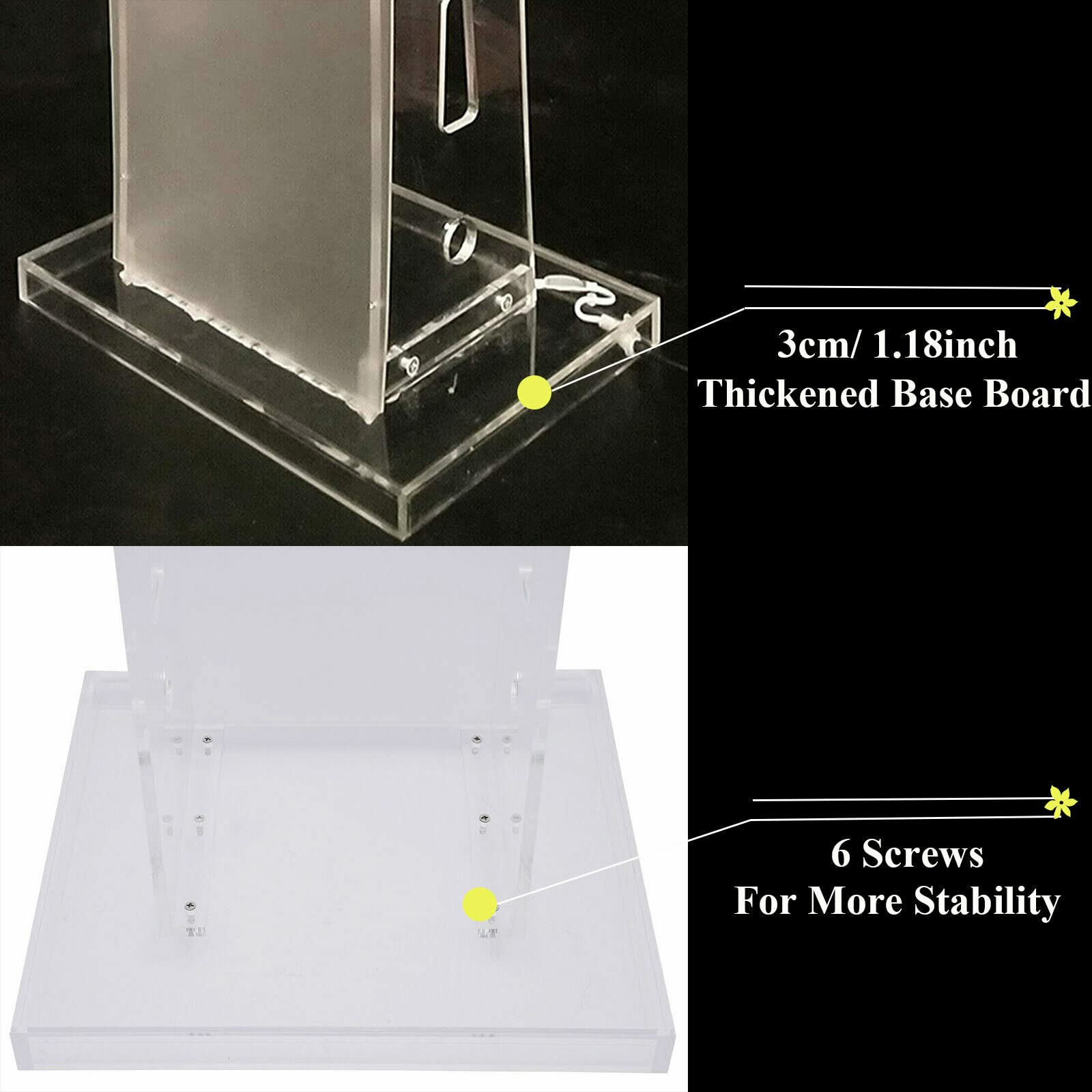 Pupitre portable réglable en hauteur pour des présentations claires dans les églises et les écoles