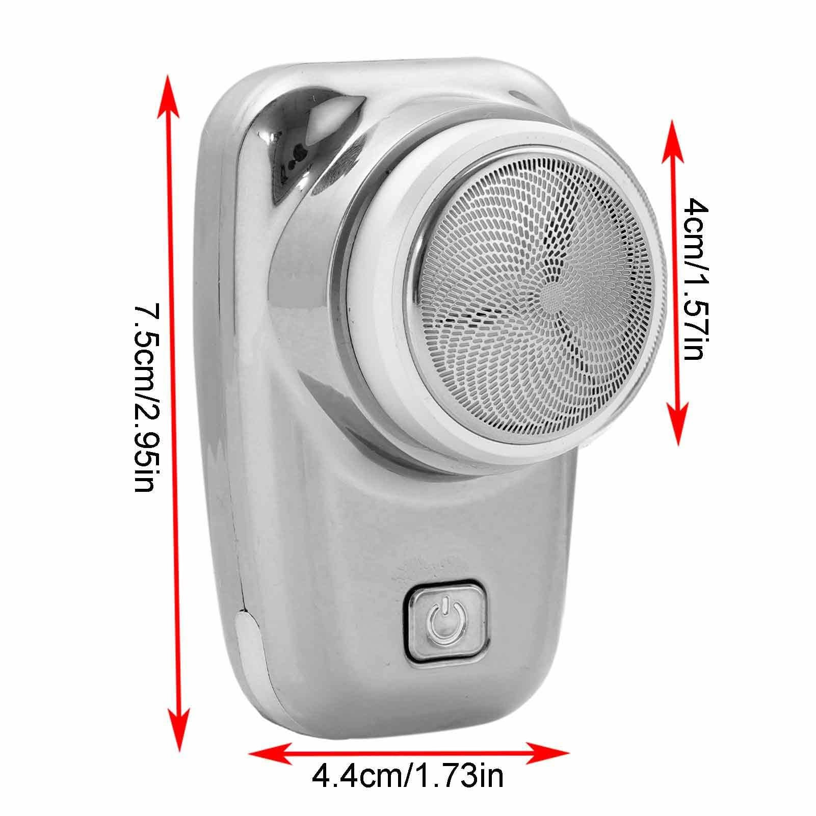 Mini rasoio elettrico, rasoio elettrico portatile Rasoio elettrico mini | Potente mini rasoio portatile ricaricabile per viaggi da uomo e uso domestico