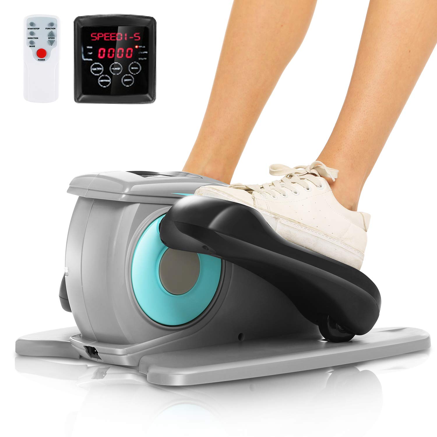 ANCHEER Under Desk Electric Mini Elliptical Machine, Remote Control