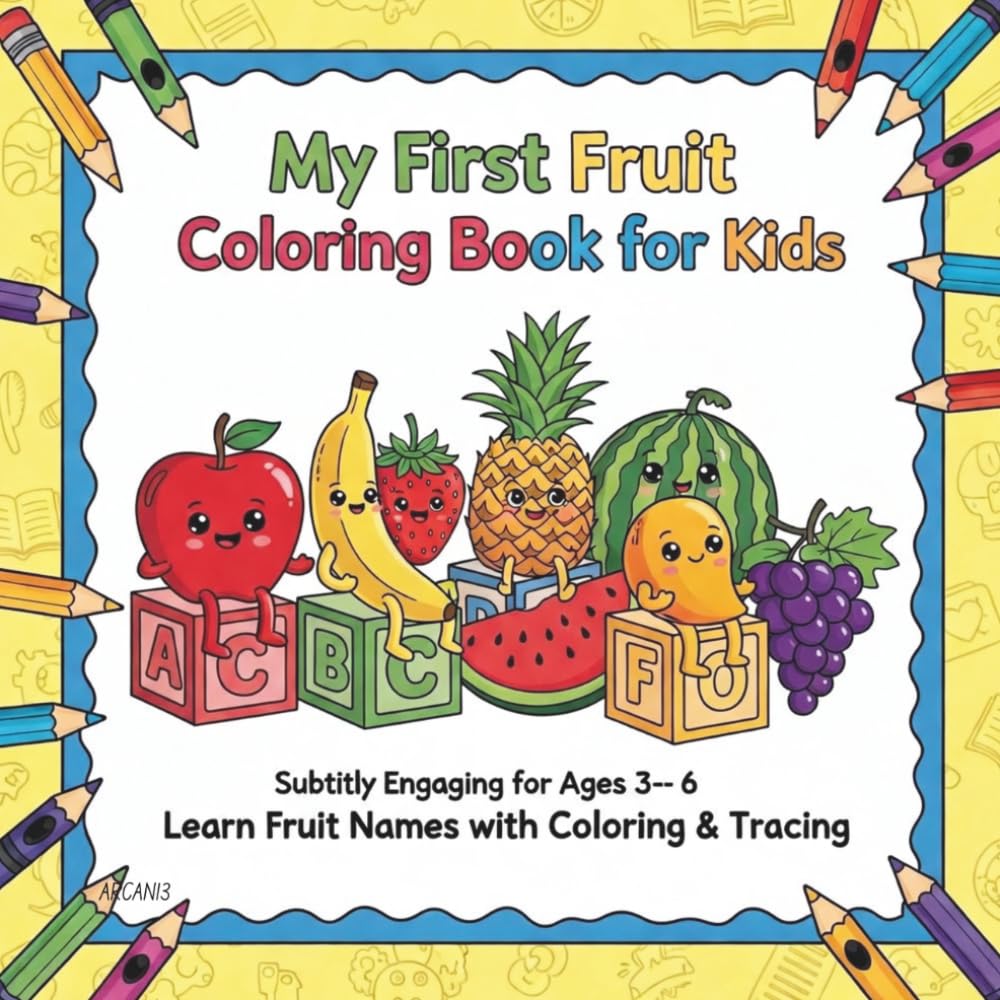 My First Fruit Coloring Book for Kids