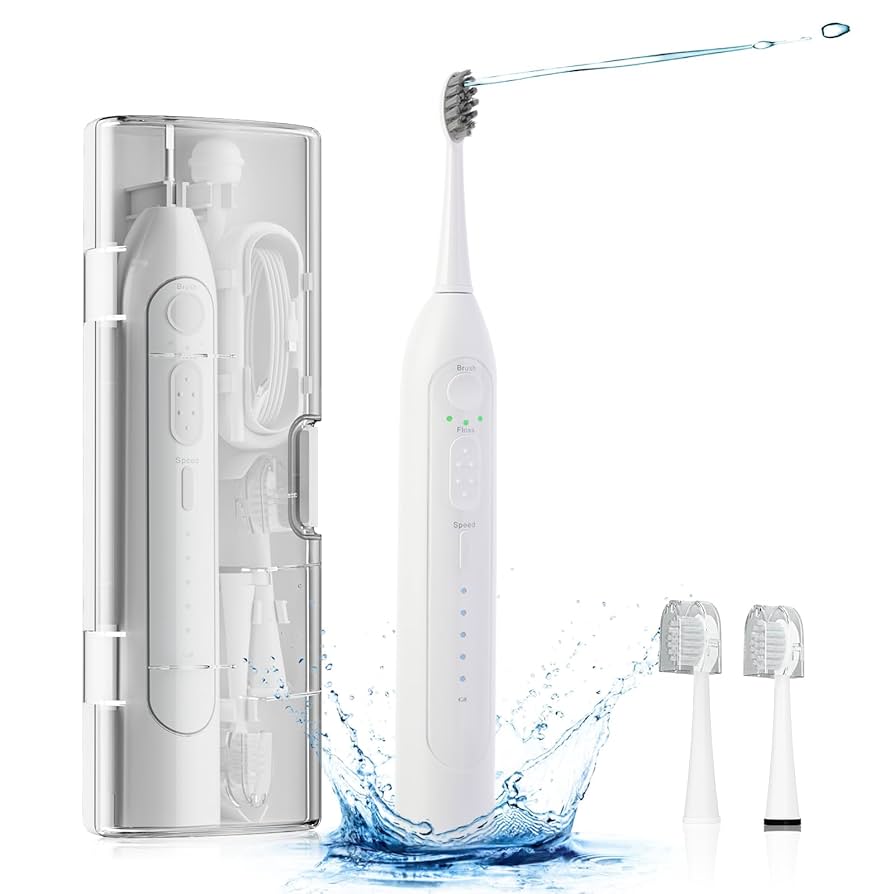 【値下げ】DENTALH2 電動歯ブラシセット&除菌器&ノズル デンタルH2 アイテック 電動歯ブラシ本体、専用除菌器、ノズル2本