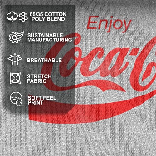 Coca-Cola Camiseta de Manga Corta para Hombre Eighties Coke, Rojo -, Large