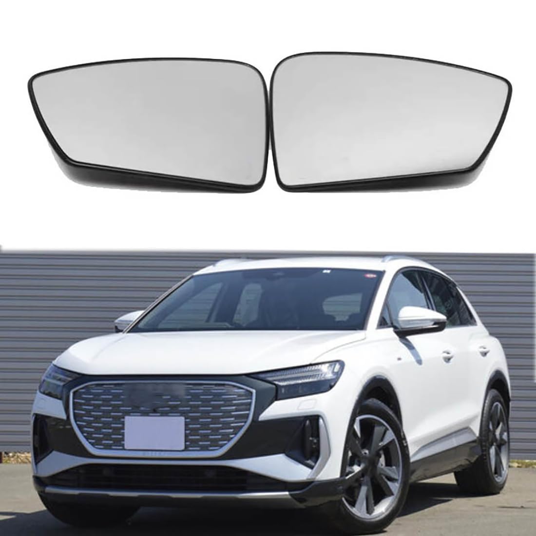 Lmmdhi Heated Mirror for Audi Q4 e-tron 2021+, Passenger Side, Door Wing Mirror Glass