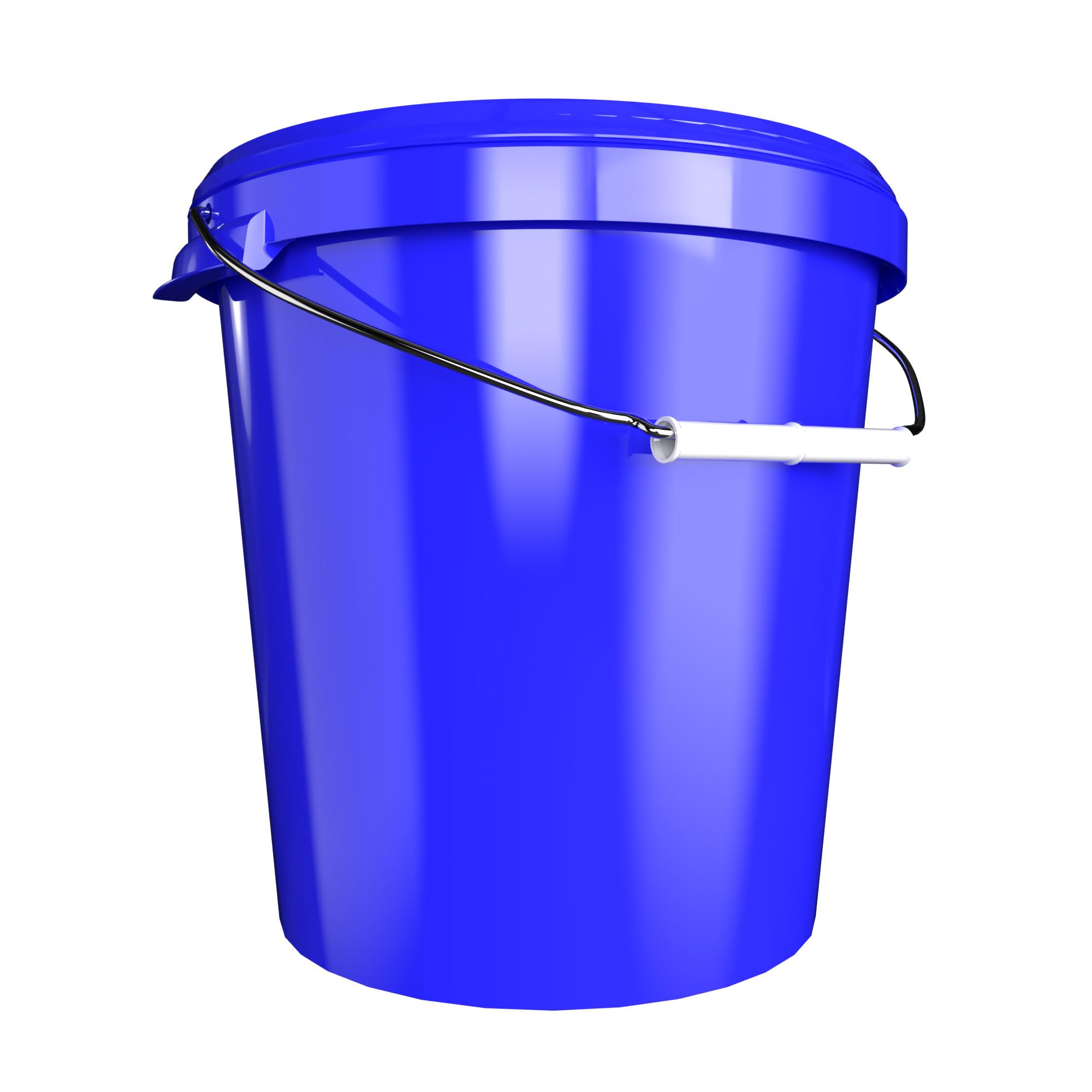 FixedByU 10 Contenitori con coperchio, 30L, realizzati in Germania, sicuri per alimenti, stabili, ermetici, secchio di stoccaggio per conservare alimenti, materiale per ufficio, camera dei bambini
