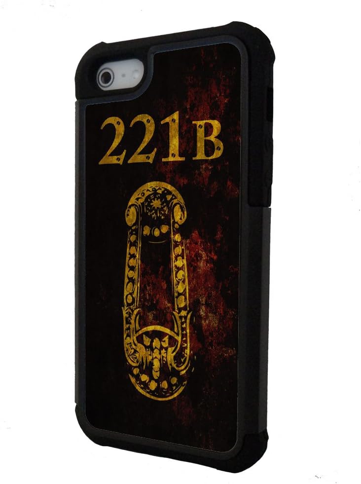 Sherlock Holmes Baker Street iPhone 5 case with extra protection- iPhone 5 cover, 2 piece rubber lining case