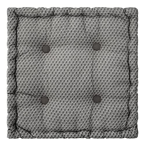 Atmosphera - Coussin de Sol Otto - Coton - Gris 40x40 cm
