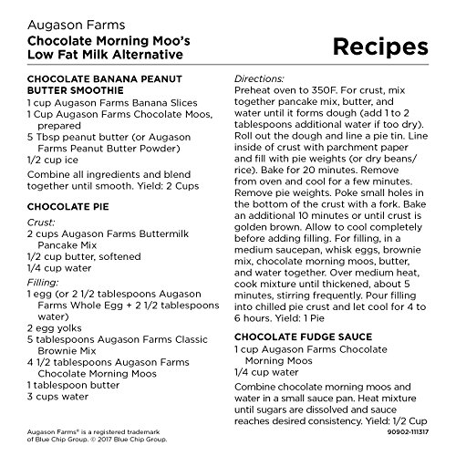 Augason Farms Morning Moo's Chocolate Low Fat Milk Alternative 4 Lbs 7 Oz No. 10 Can #TOP3