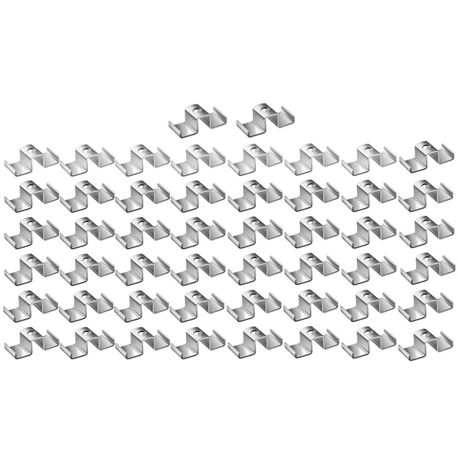 Fijación de rejilla multiusos de metal galvanizado, durabilidad, elemento de fijación inoxidable para construcción y proyectos, rejilla metálica multiusos