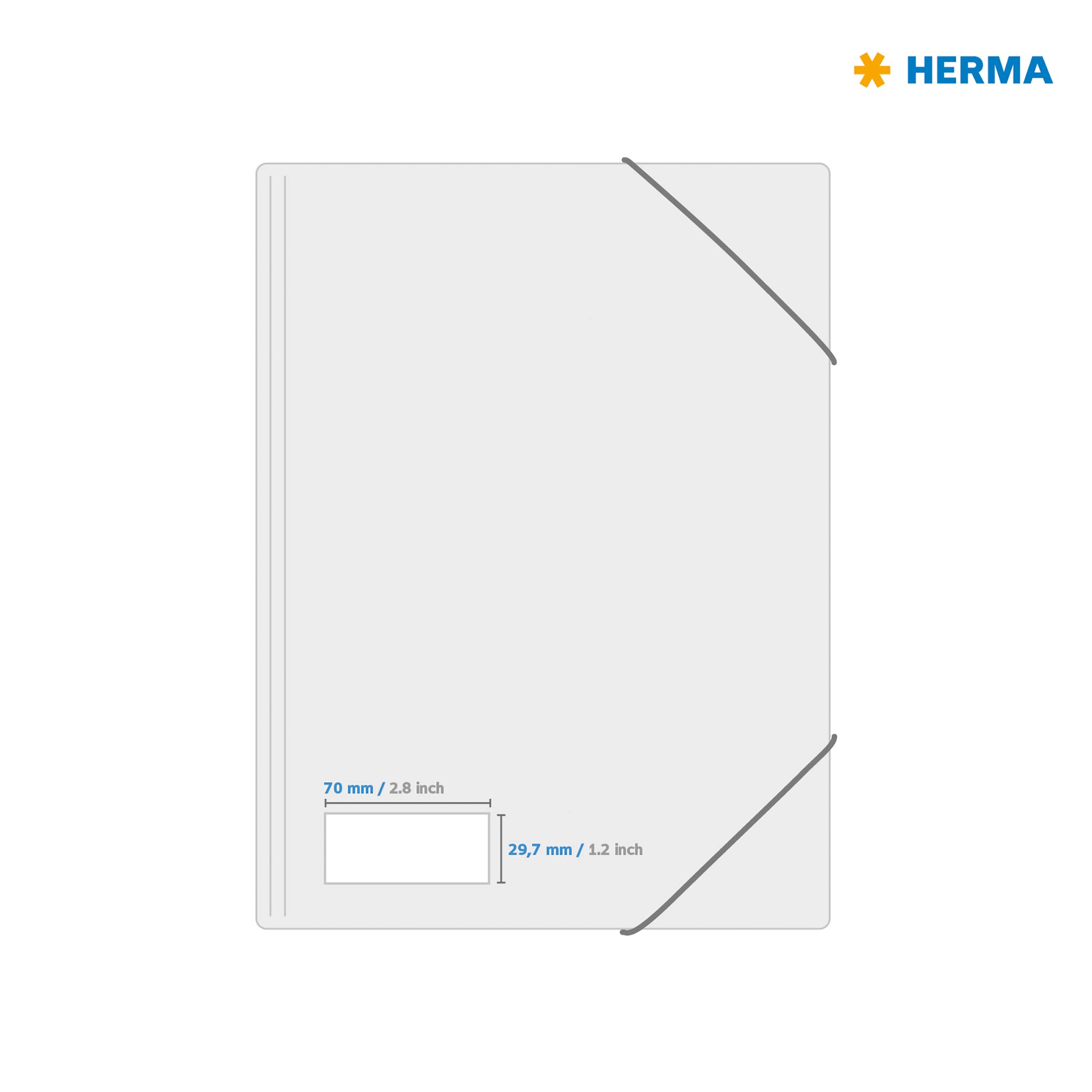 HERMA 4612 Universal Etiketten, 200 Blatt, 70 x 29,7 mm, 30 pro A4 Bogen, 6000 Stück, selbstklebend, bedruckbar, matt, blanko Papier Klebeetiketten Aufkleber, weiß