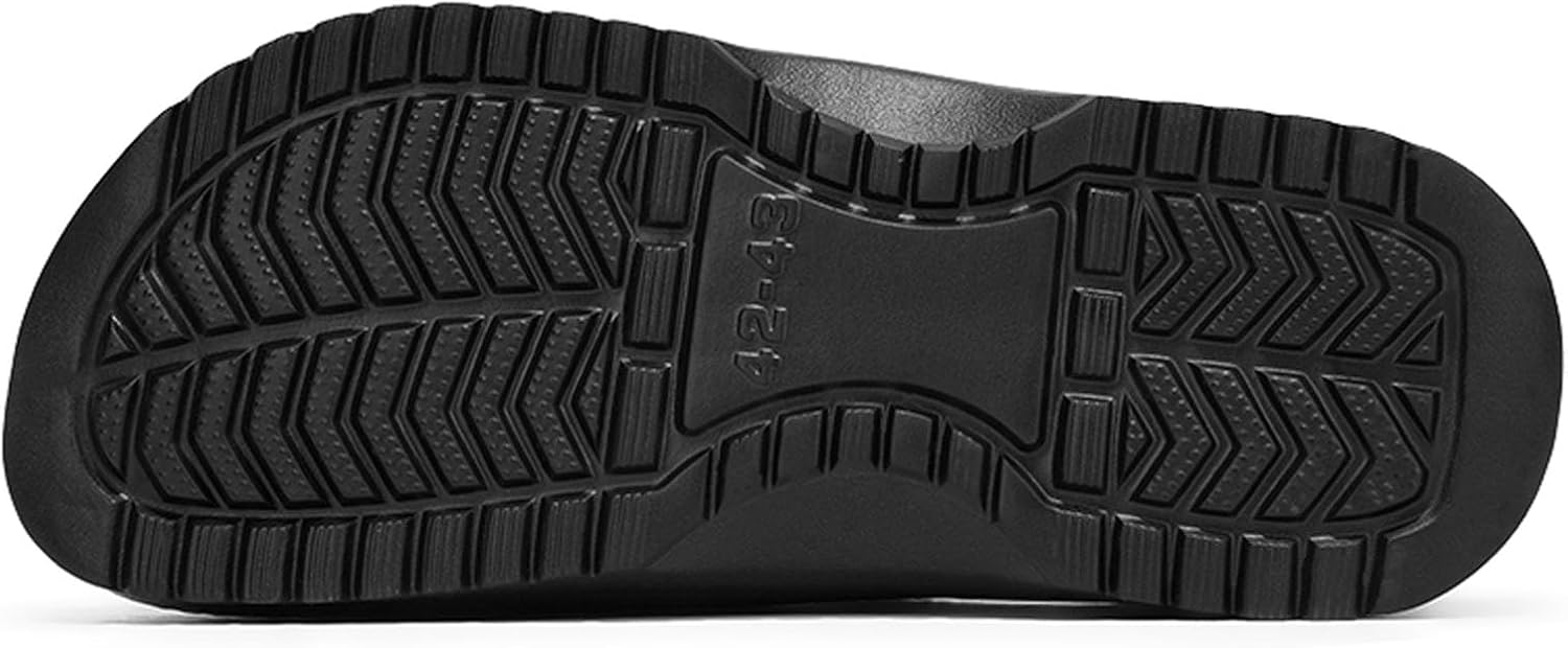 ihinzry Professional Chef Clogs Non-Slip Waterproof Work Shoes for Nurses Kitchen Staff with Arch Support Lightweight Comfort Restaurant Safety Shoes Slip Resistant​ Black-46-47 - Image 5