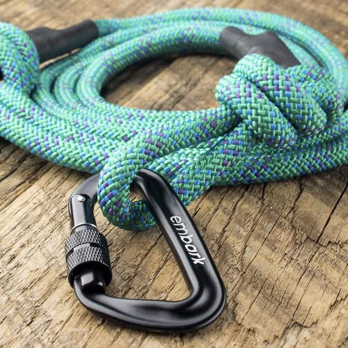 Embark Adventure Pro Leash with Mountain Climbing Rope and Carabiner. Unmatched Strength & Durability, 6ft, Colourful, and Sturdy Nylon Dog Leashes for Small, Medium, Large Breed Dogs - Thumbnail 3
