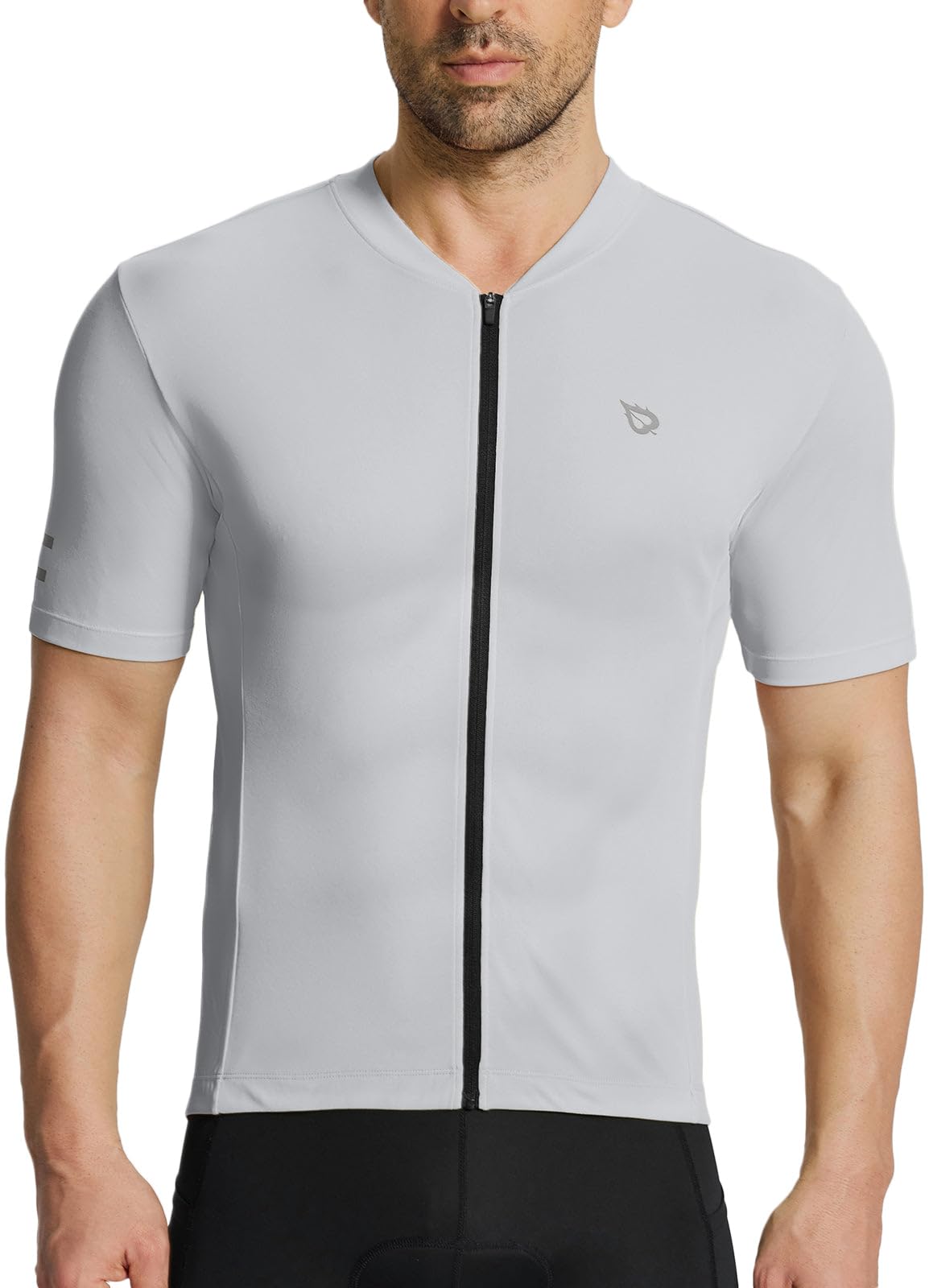 baleaf Cycling Jersey Men, Short Sleeve Bike Biking Shirts Quick Dry MTB Bicycle Top w Pockets UPF50+