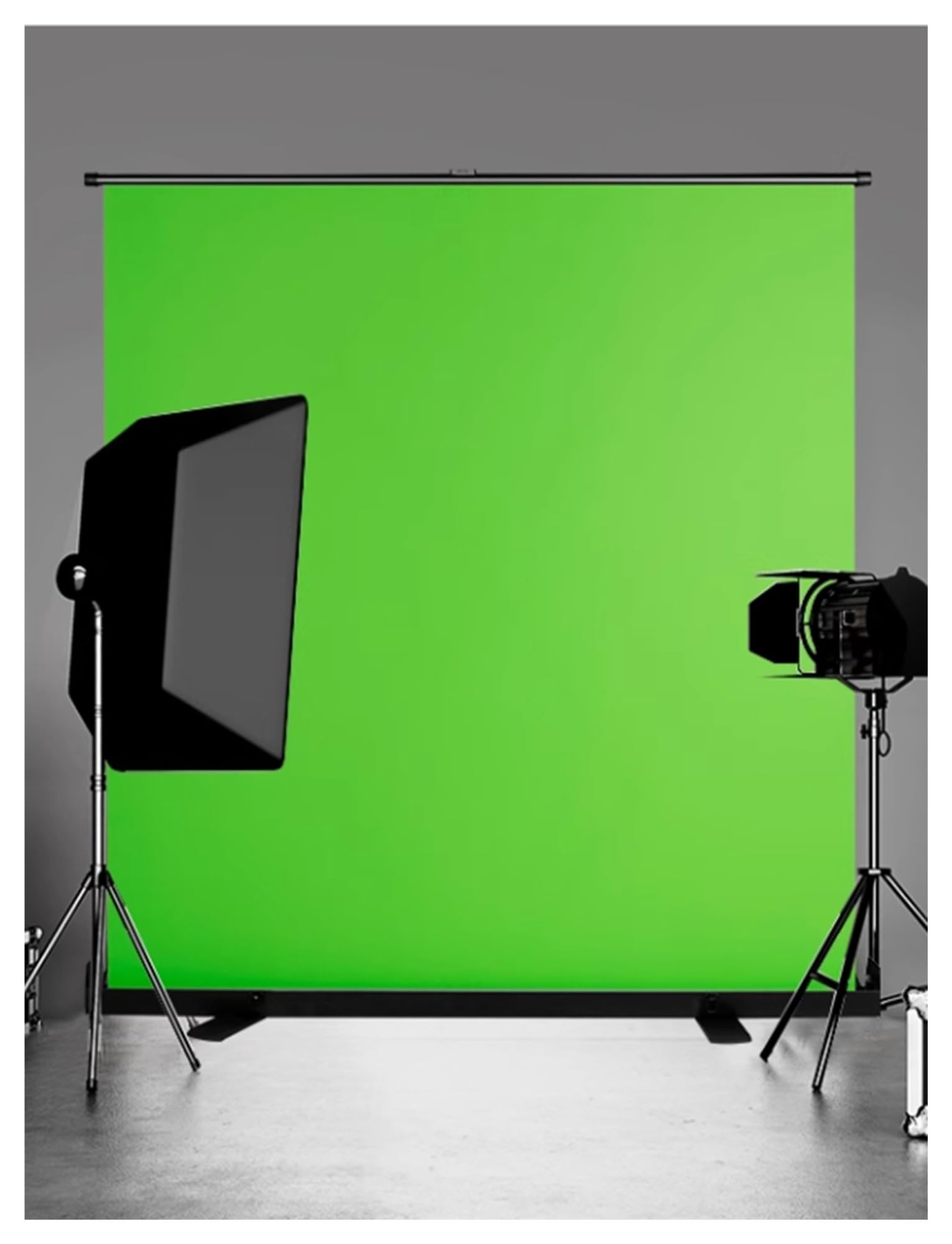 Kit professionale per sfondo verde con supporto per studio fotografico e video, portatile e regolabile per effetti Chroma Key perfetti