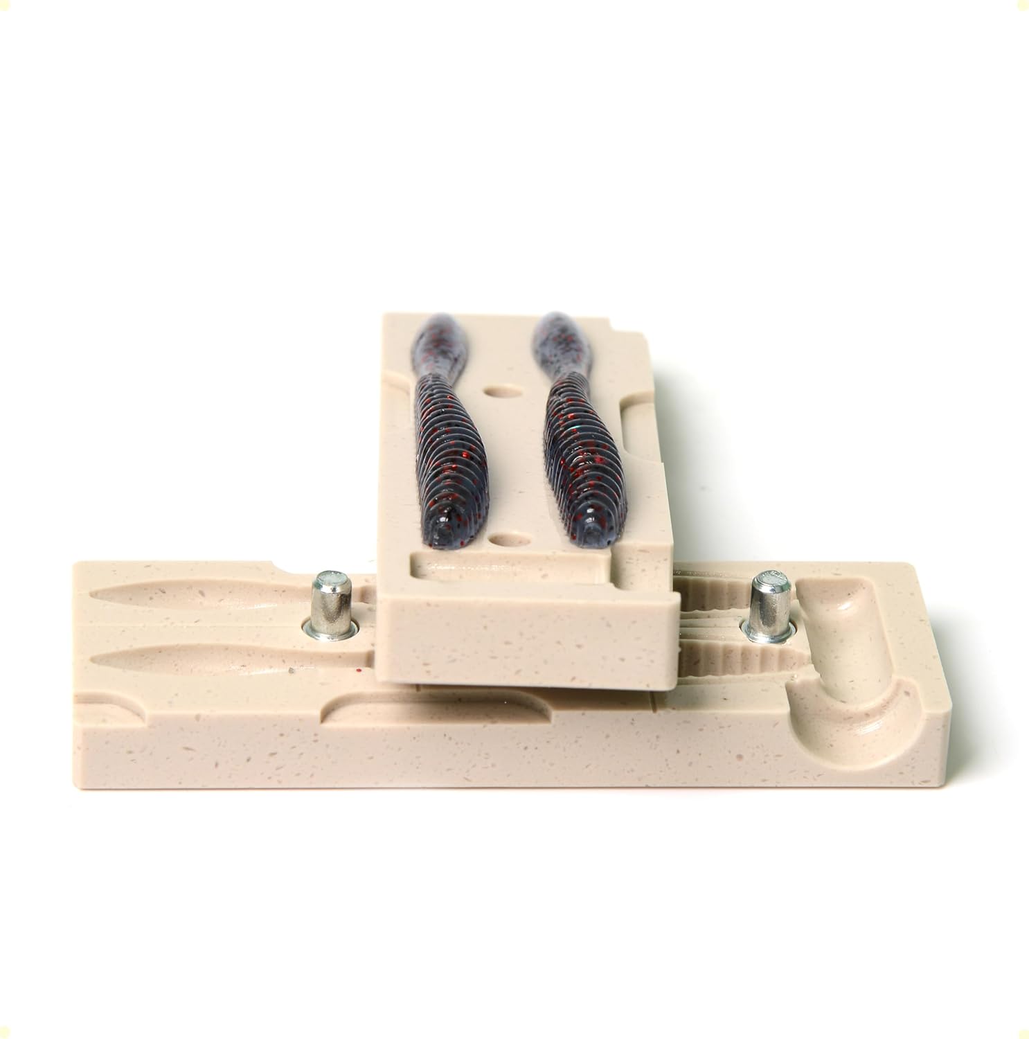 Soft Plastiс Molds Lure Making Injection Molds Fishing Lures Powerbait Maxscent Flat Worm 3.5" Two Cavity - Image 8