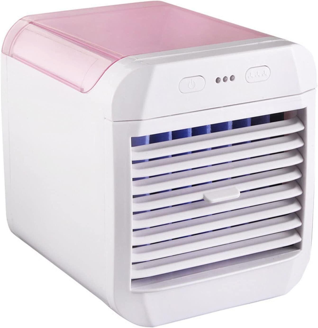 per Uso Domestico Mini refrigeratore Portatile Desktop Domestico Raffreddamento Piccolo Ventilatore dell'Aria condizionata umidificazione Mobile Ventola Fredda Muta(Pink)