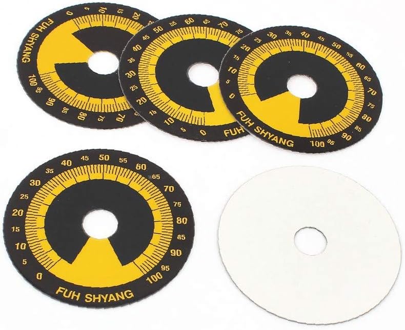 XDREE Rheostat Transformer Potentiometer 0100 Control Dial Face Plate