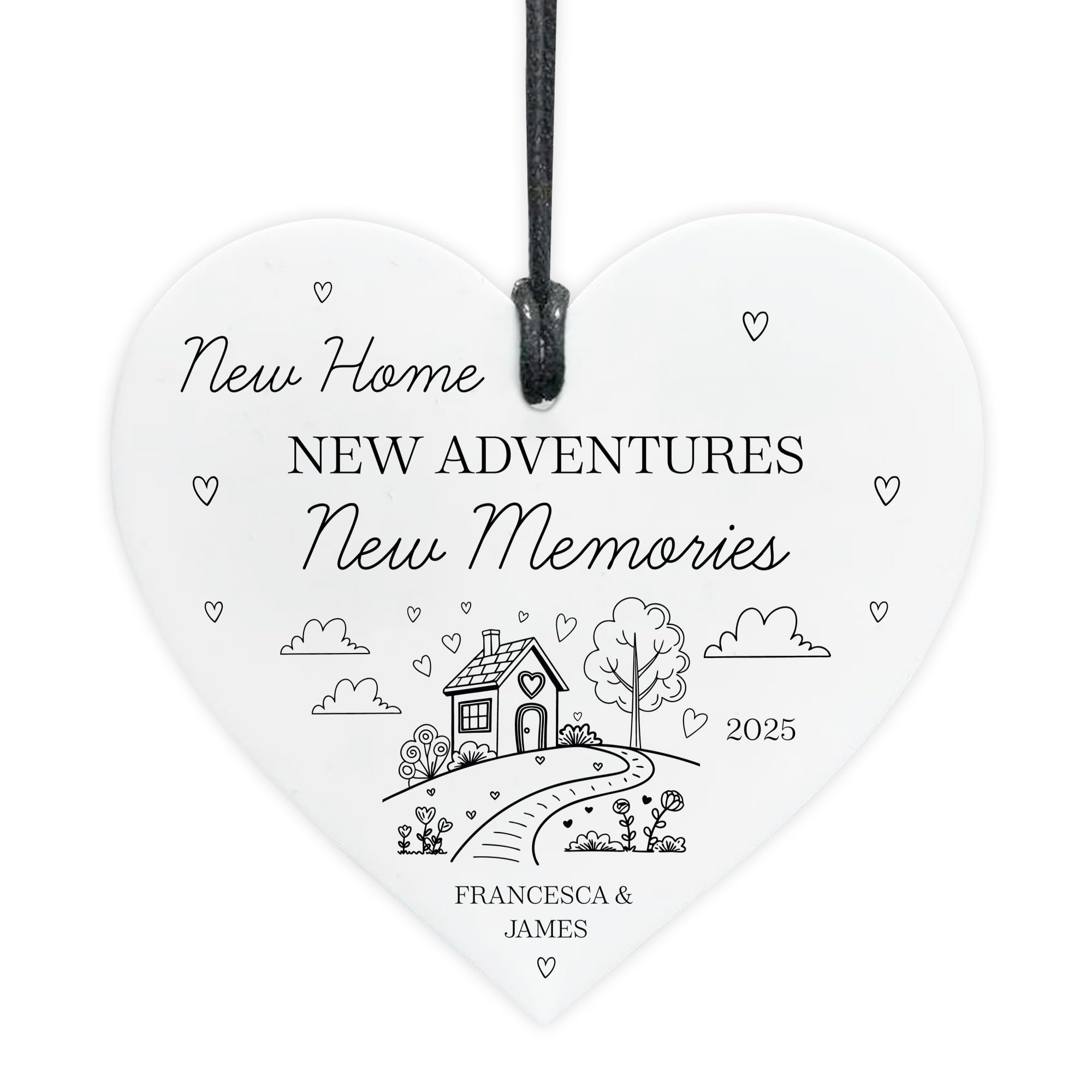 Red Ocean Personalised First Home Gifts New Home Gift For Friend Couple Hanging Acrylic Keepsake Congratulations Present For Couple Housewarming Plaque Him Her