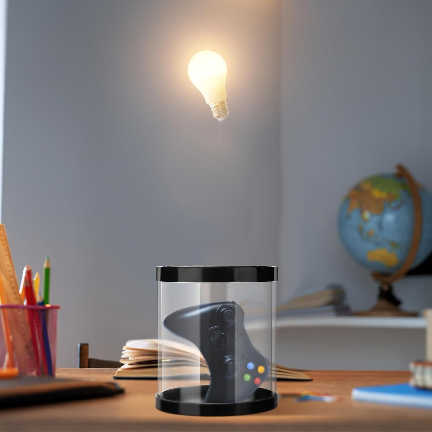 Qualirey Timed Lock Box Multipurpose Time Locking Container Plastic Self Control Cell Phone Jail Control Snack Game Sugar(Clear Black)