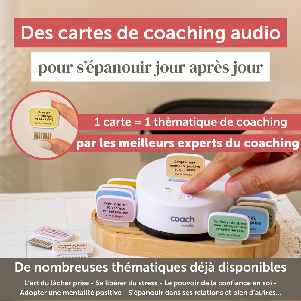 Morfeo Coach - Entrenador de Audio de Desarrollo Personal - Confianza, Energía & Organización - 2 Tarjetas Incluidas Aumentar su energía y vitalidad Aprender a ser organizado - Desconectado Sin