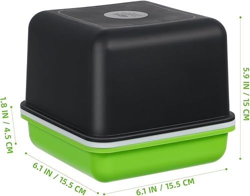 Miniatura 3 de Bandeja de germinación de semillas con tapa, iniciadores de plantas, bandeja de vivero, germinación de pasto de trigo, propagador cultivador para