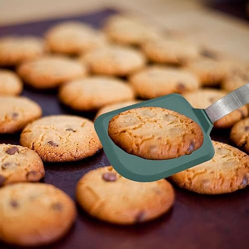 Miniatura 7 de Contiup Juego de 2 espátulas flexibles de silicona para peces, espátulas ranuradas para panqueques para sartenes antiadherentes, tortillas, huevos y